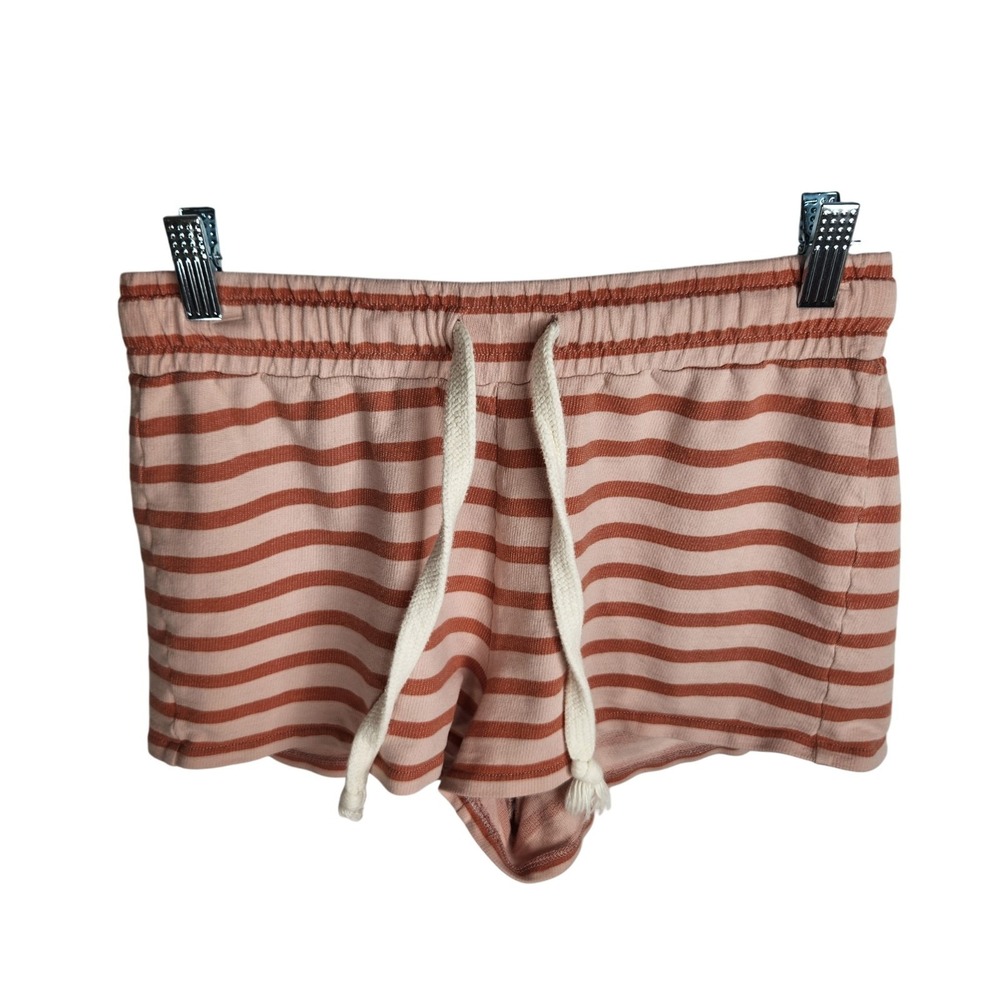 Madewell Pajama Sweatshorts Women's Size XS‎ Wisteria Dove Cookie Stripe